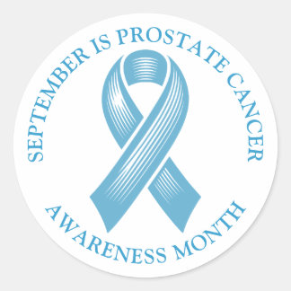 September is Prostate Cancer Awareness Month Classic Round Sticker