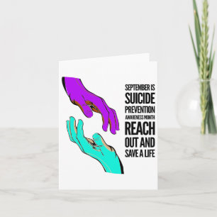 September Is Suicide Prevention Awareness Month Card