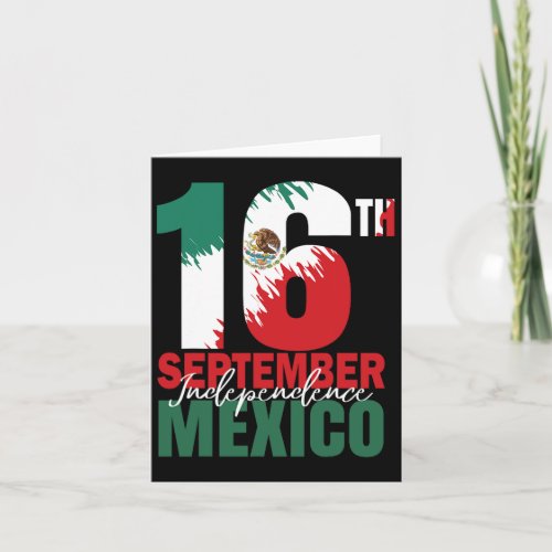 September Mexican Independence Day Shirt Mexico Fl Card