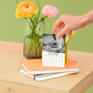 September Moments: Portrait Easel Calendar 2026 Holder