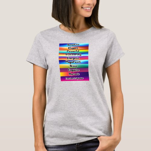 September month birthday quotes 9 T_Shirt