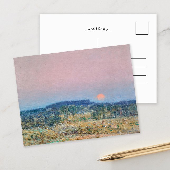September Moonrise | Childe Hassam Postcard (Creator Uploaded)