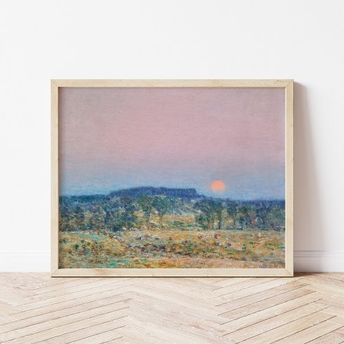 September Moonrise  Childe Hassam Poster