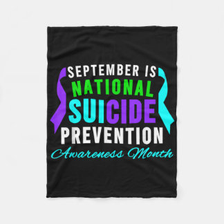 September National Suicide Prevention Awareness Mo Fleece Blanket
