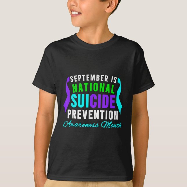 September National Suicide Prevention Awareness Mo T-Shirt (Front)