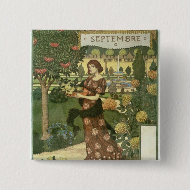 September Pinback Button (Front)