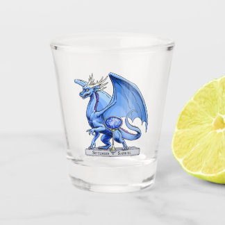 September’s Birthstone Dragon: Sapphire Shot Glass