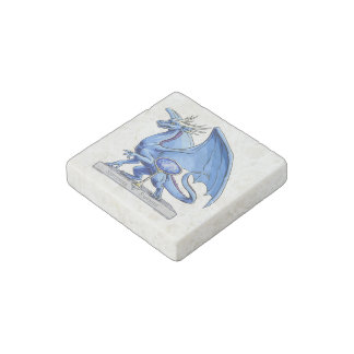 September’s Birthstone Dragon: Sapphire Stone Magnet