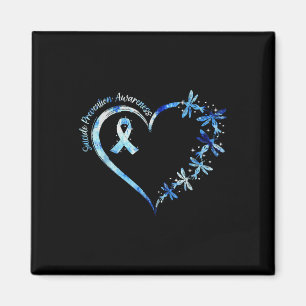 September Suicide Prevention Awareness Dragonfly H Magnet