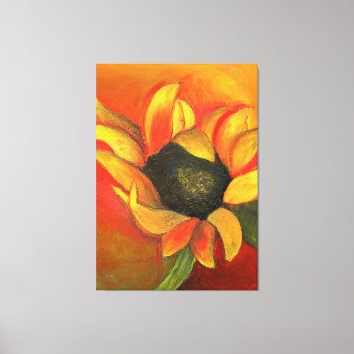 September Sunflower 2011 Canvas Print