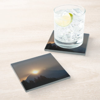 September Sunrise Glass Coaster