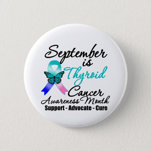 September Thyroid Cancer AWARENESS Month Button