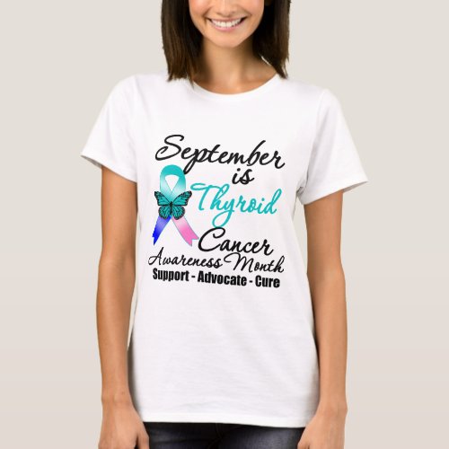 September Thyroid Cancer AWARENESS Month T_Shirt