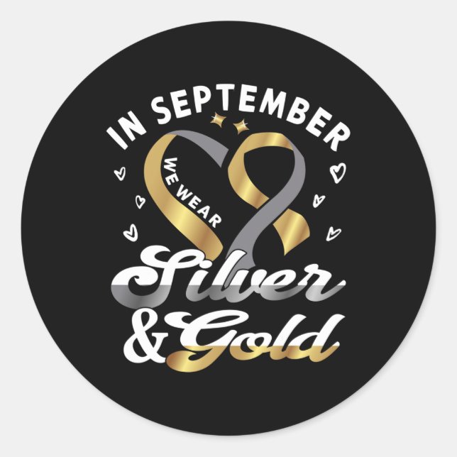 September We Wear... Asl Deaf Pride Deaf Awareness Classic Round Sticker (Front)