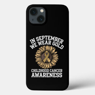 September We Wear Gold Childhood Cancer Awareness iPhone 13 Case