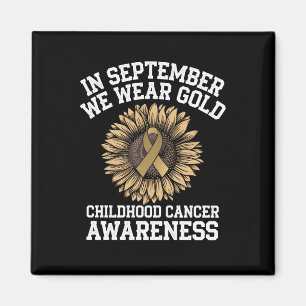 September We Wear Gold Childhood Cancer Awareness Magnet
