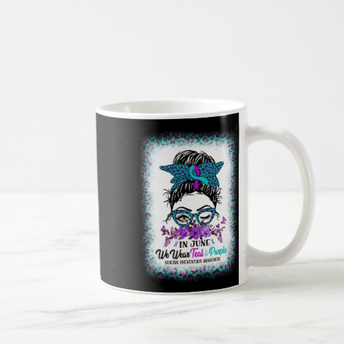 September Wear Teal And Purple Suicide Prevention  Coffee Mug