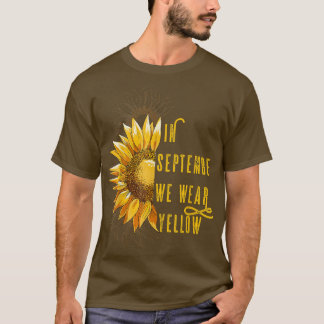 September Wear Yellow Childhood Cancer Awareness S T-Shirt
