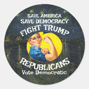 Septic Patriotic America Maga Train Empathy ICE 47 Classic Round Sticker