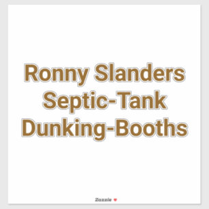Septic-Tank Dunking-Booth Hankamer Artjunkhaus Yum Sticker