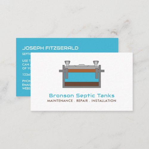 Septic Tank Septic Company Septic Engineer Business Card