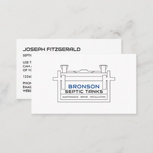 Septic Tank Septic Company Septic Engineer Business Card