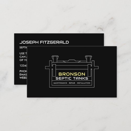 Septic Tank Septic Company Septic Engineer Business Card