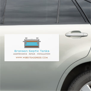 Septic Tank, Septic Company, Septic Engineer Car Magnet