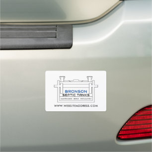 Septic Tank, Septic Company, Septic Engineer Car Magnet