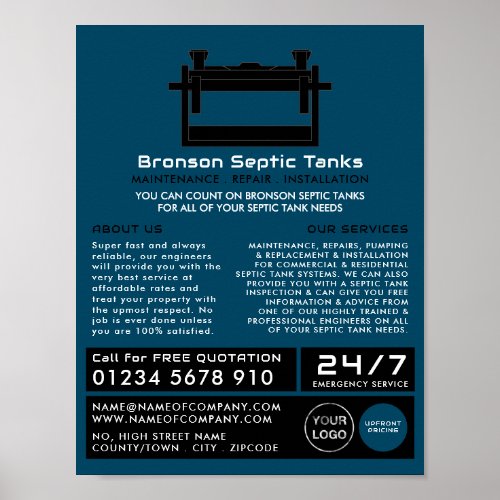 Septic Tank Septic Company Septic Engineer Poster
