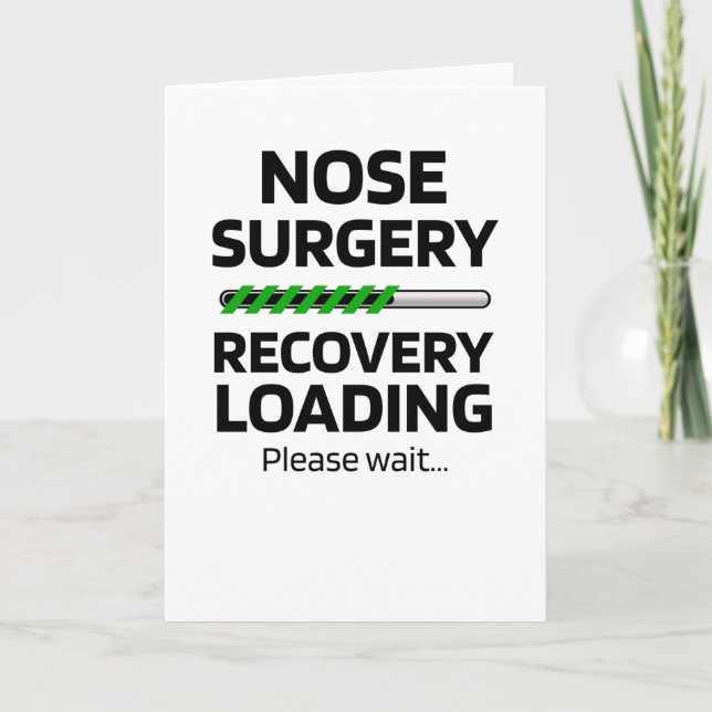 Septoplasty Nose Surgery Plastic Nose Job Card (Front)