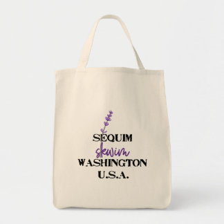 Sequim Lavender Grocery Tote Bag