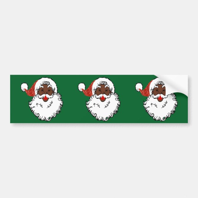 sequin African santa claus Bumper Sticker (Front)