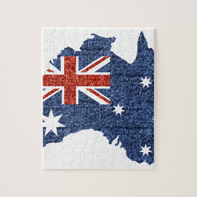 sequin australian flag jigsaw puzzle (Vertical)