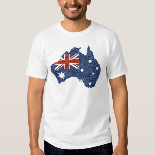 sequin australian flag shirt | Zazzle