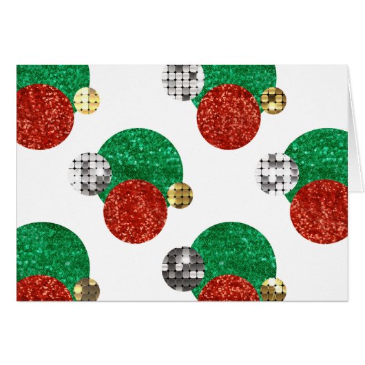 sequin christmas dots cards (Front Horizontal)
