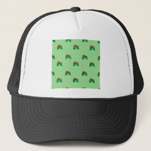 sequin christmas Holly Trucker Hat