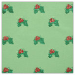 sequin christmas Holly xmas fabric