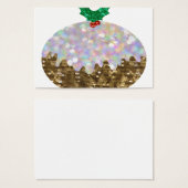 sequin christmas puddings (Front & Back)