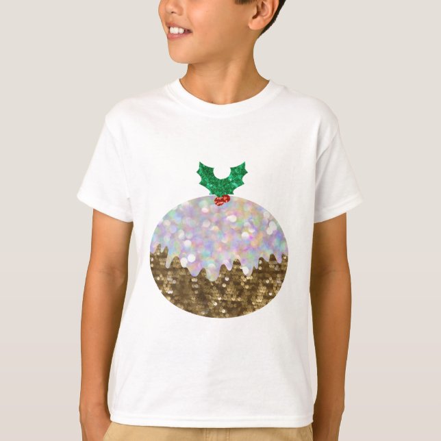 sequin christmas puddings T-Shirt (Front)