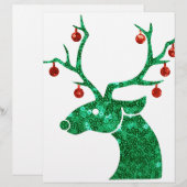 sequin christmas reindeer (Front/Back)