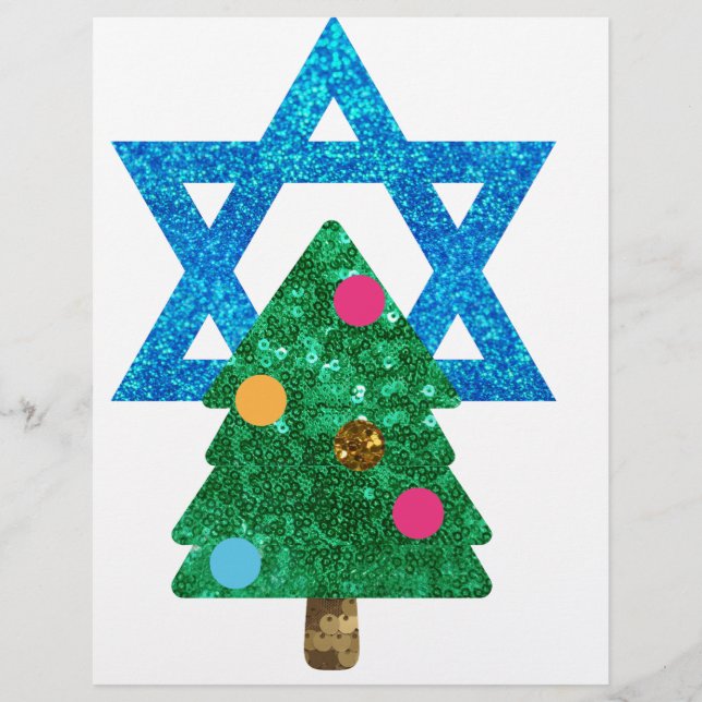 sequin christmukkah hanukkah letterhead (Front)