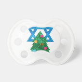 sequin christmukkah hanukkah pacifier (Front)