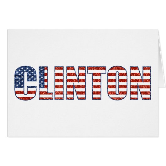 sequin Clinton Cards (Front Horizontal)