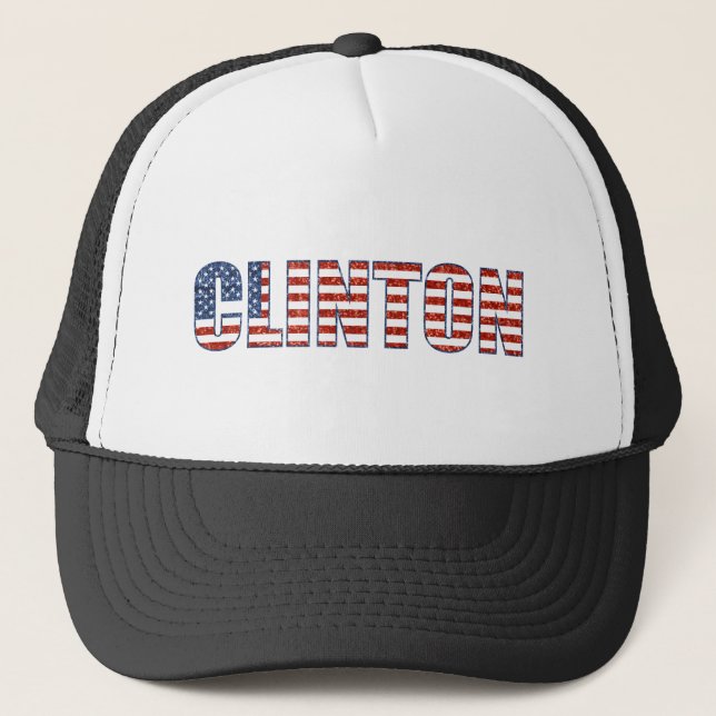sequin Clinton Trucker Hat (Front)