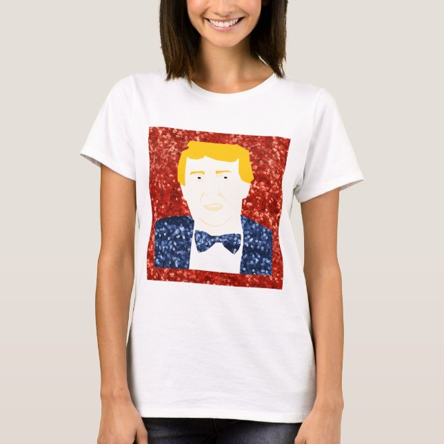 sequin donald trump T-Shirt (Front)