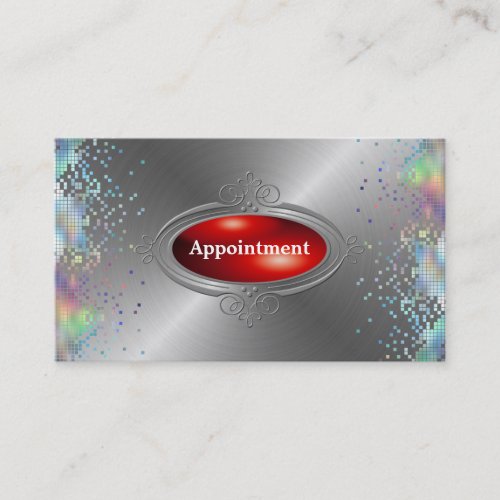 Sequin Elegant Appointment  Template Business Card