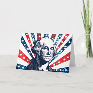 sequin george washington card