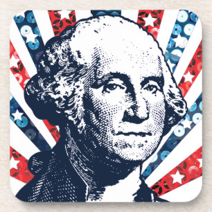 sequin george washington coaster