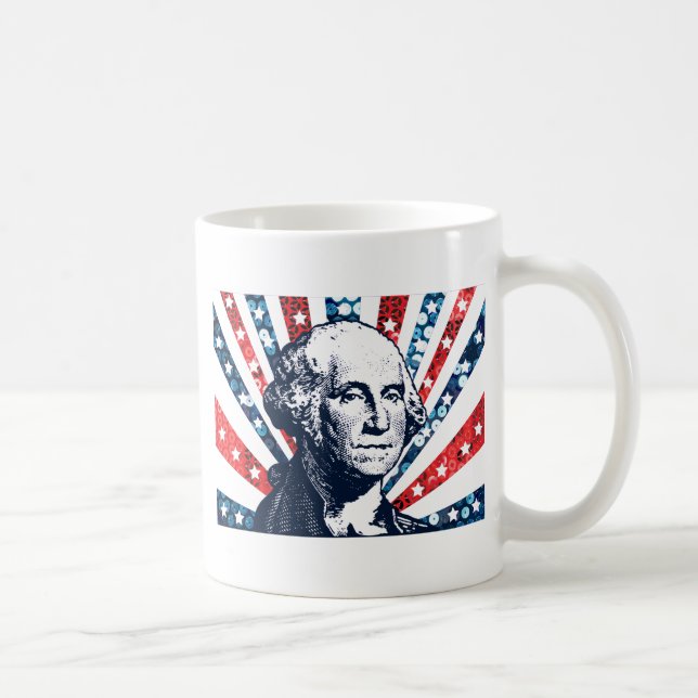 sequin george washington coffee mug (Right)
